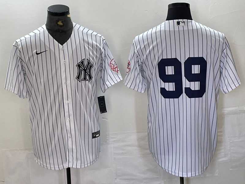 Men's New York Yankees #99 Aaron Judge White With Patch 2024 Cool Base Stitched Jersey,We sell and wholesale Men's New York Yankees #99 Aaron Judge White With Patch 2024 Cool Base Stitched Jersey on line form chian!